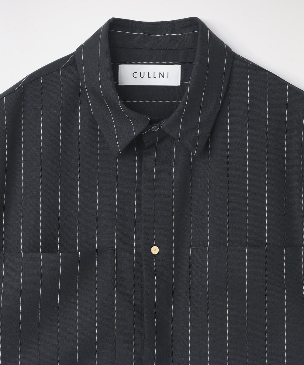 CULLNI/クルニ】シャツ Stripe Twill Square Pocket Shirt  24-SS-032B(トップス)｜LOVELESS(ラブレス)のファッション通販 - SANYO ONLINE STORE | 三陽商会