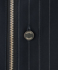 CULLNI/クルニ】ジップアップシャツ Stripe Double Cloth Zip Up Shirt