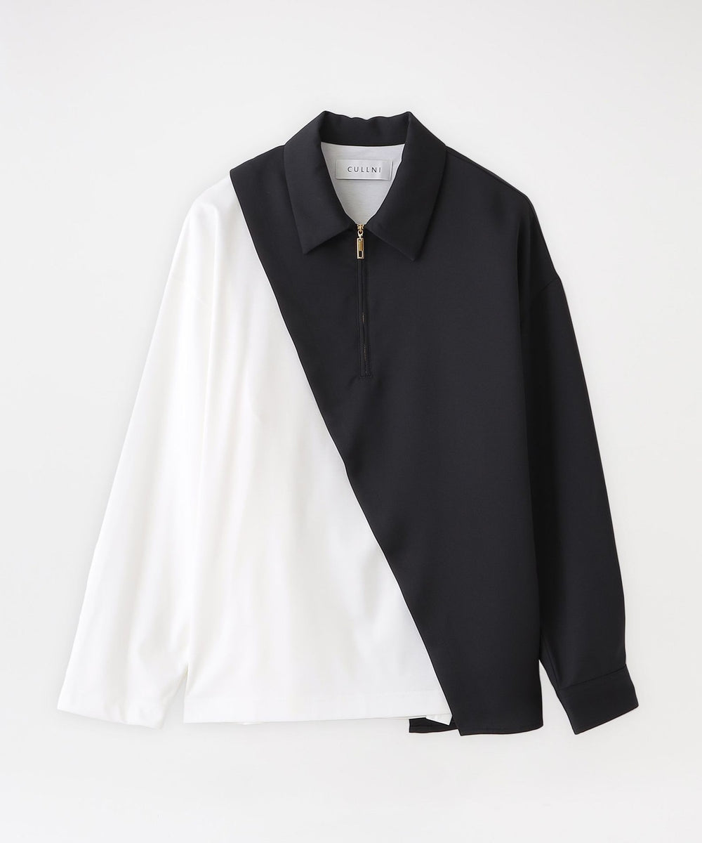 CULLNI】シャツ Combination Layered Zip Shirts(トップス)｜LOVELESS