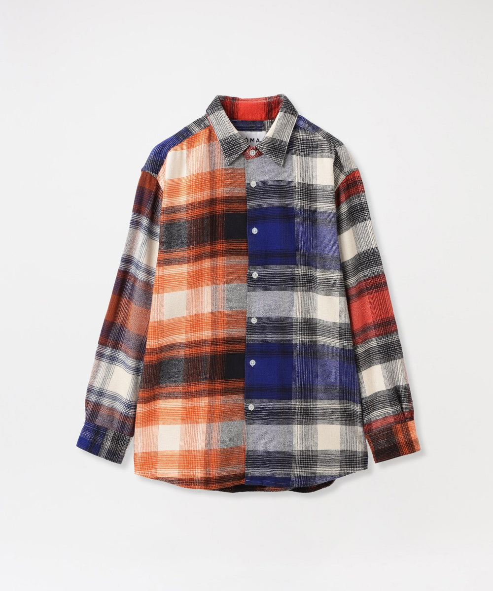 NOMA t.d.】チェックシャツ NOMA Ombre Plaid Shirt-Multi N36-ID 06