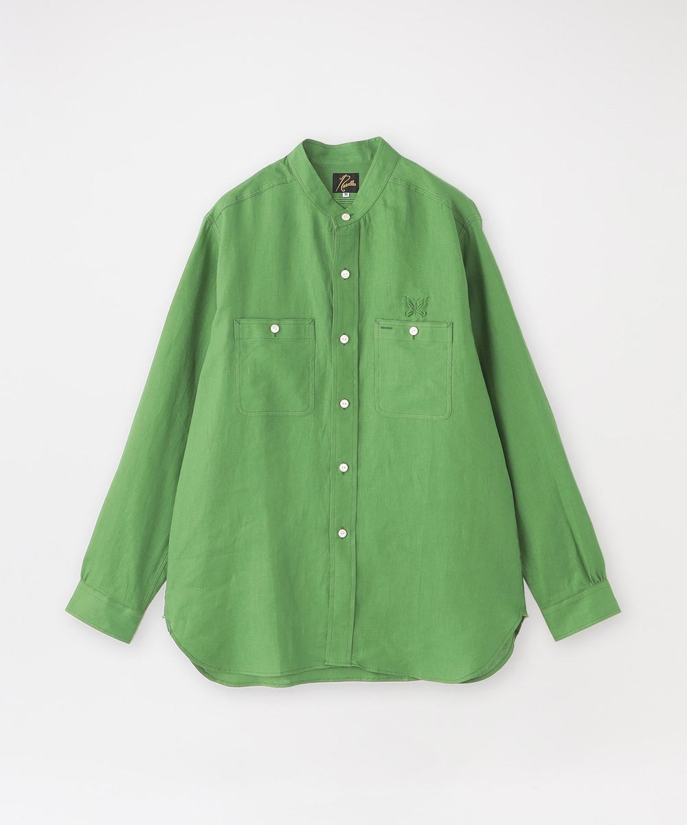 Needles/ニードルズ】バンドカラーシャツ Band Collar Work Shirt -Linen Canvas  OT207(トップス)｜LOVELESS(ラブレス)のファッション通販 - SANYO ONLINE STORE | 三陽商会