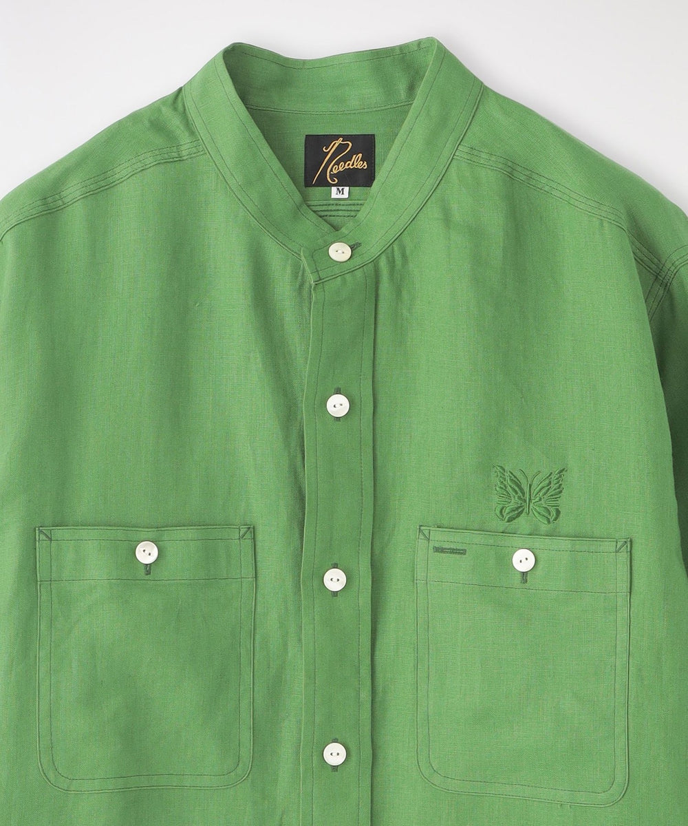 Needles/ニードルズ】バンドカラーシャツ Band Collar Work Shirt -Linen Canvas  OT207(トップス)｜LOVELESS(ラブレス)のファッション通販 - SANYO ONLINE STORE | 三陽商会