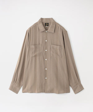 Needles/ニードルズ】ストライプシャツ Open Collar Shirt - Faulourd