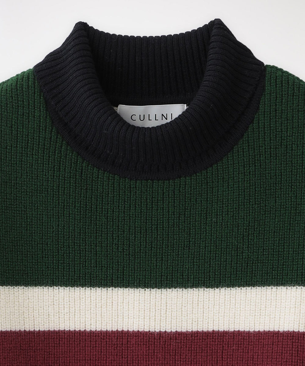 CULLNI】ニットTurtleneck Vest Layered Knit 22-AW-042(トップス