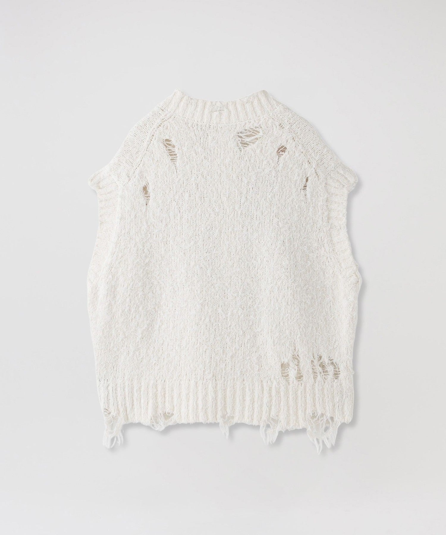 doublet/ダブレット】ニットベスト AIRBRUSH RECYCLED COTTON KNIT