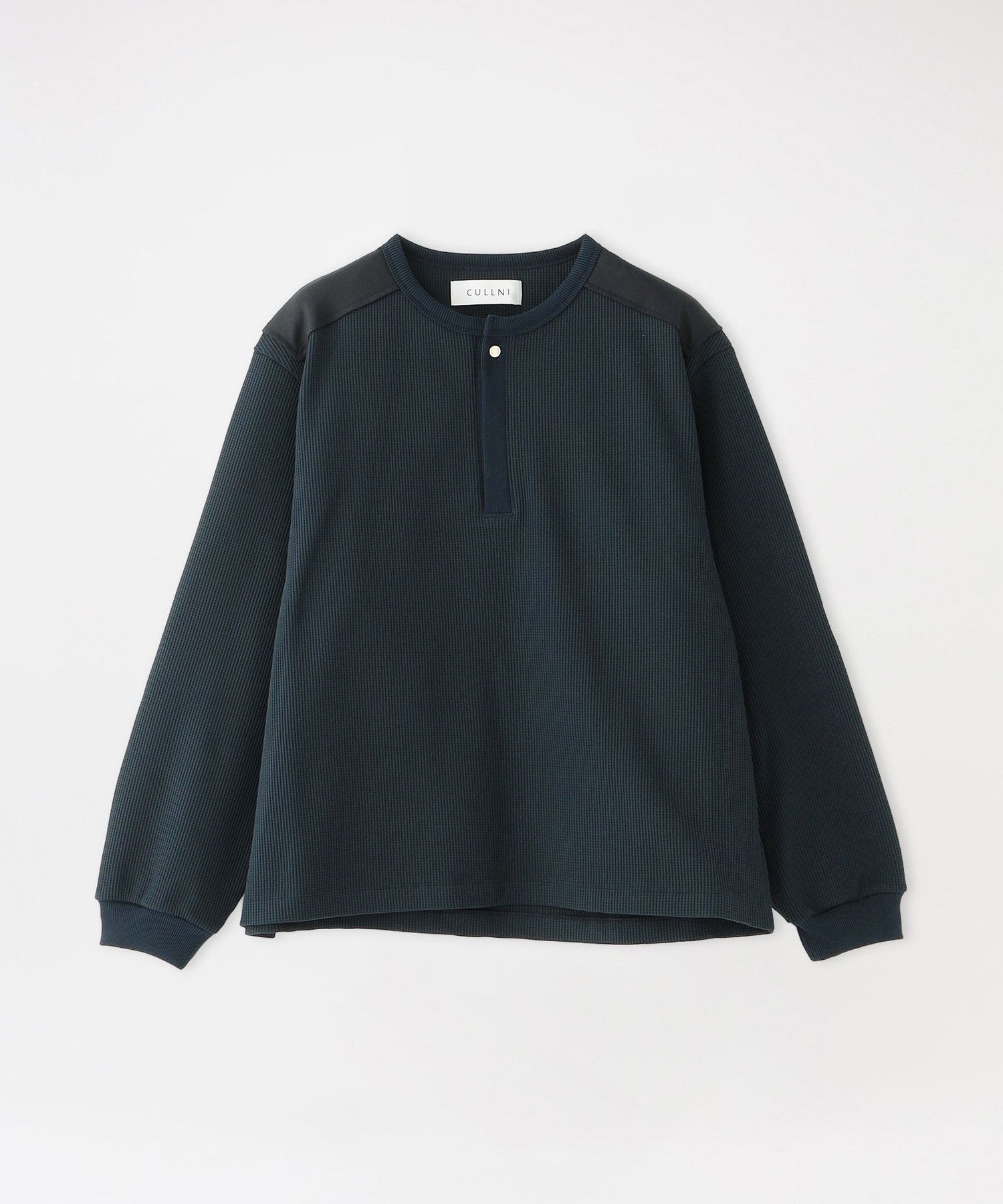 CULLNI/クルニ】プルオーバー Urban Waffle Command Henley Neck