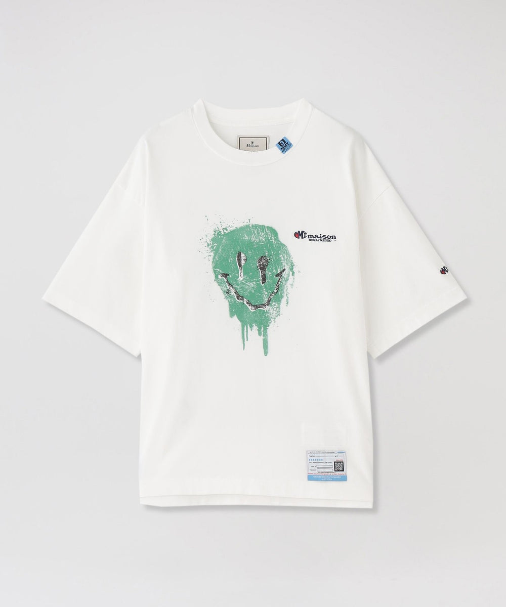 【Maison MIHARA YASUHIRO】Tシャツ Smily Face Printed Tee A11TS691