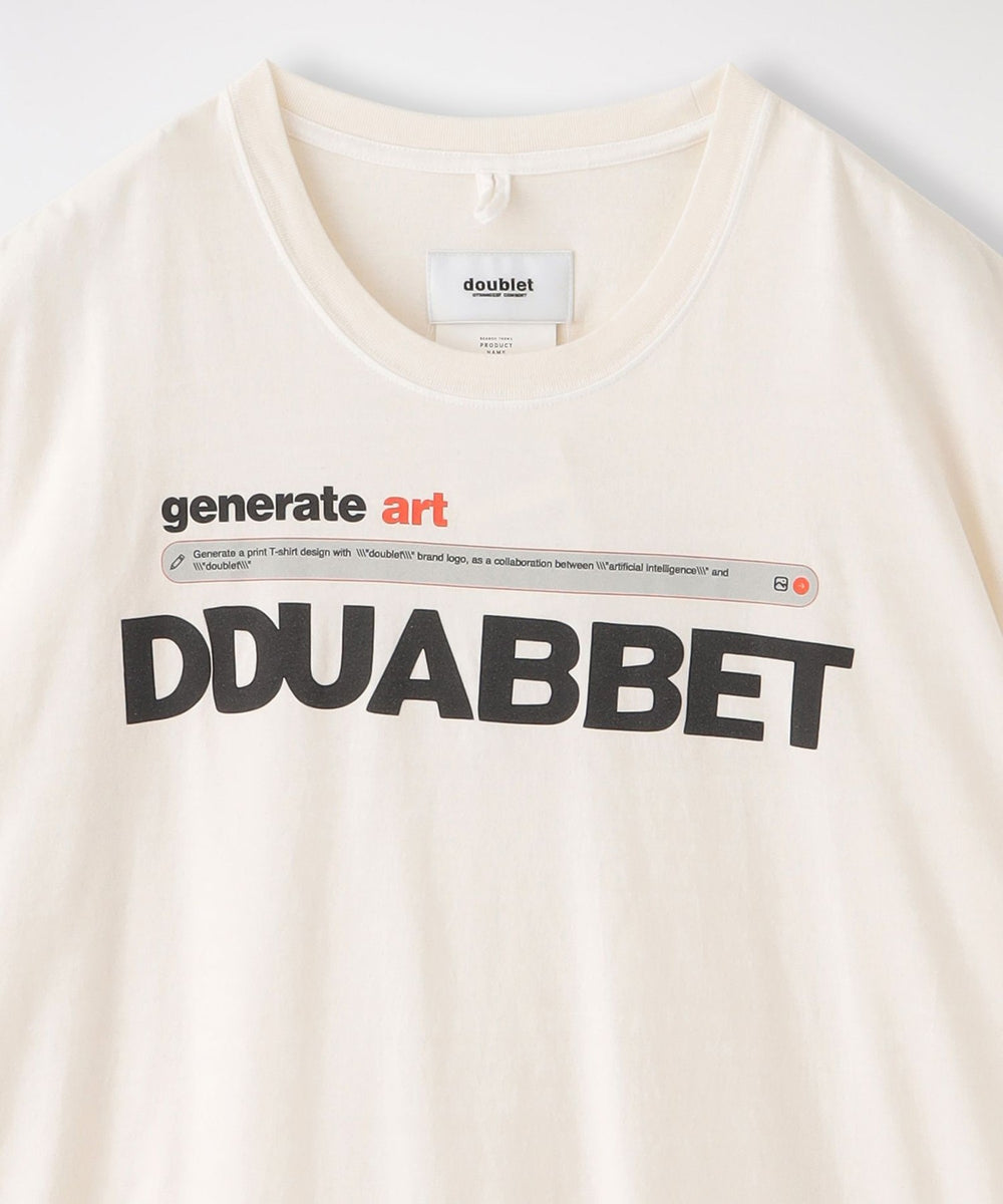 doublet/ダブレット】AI-GENERATED DOUBLET LOGO T-SHIRT 24SS32CS315 ...