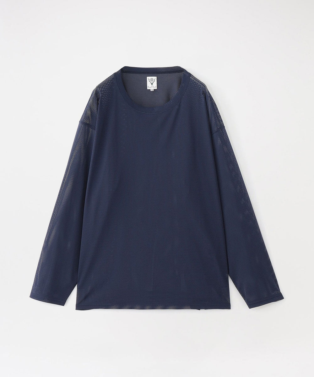 【South2 West8】クルーネックシャツ S.S. Crew Neck Shirt -Knit Mesh OT608