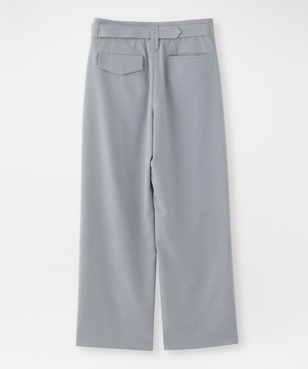 CULLNI】ウォッシャブル ワイドパンツ Washable Twill Tuck Wide Pants