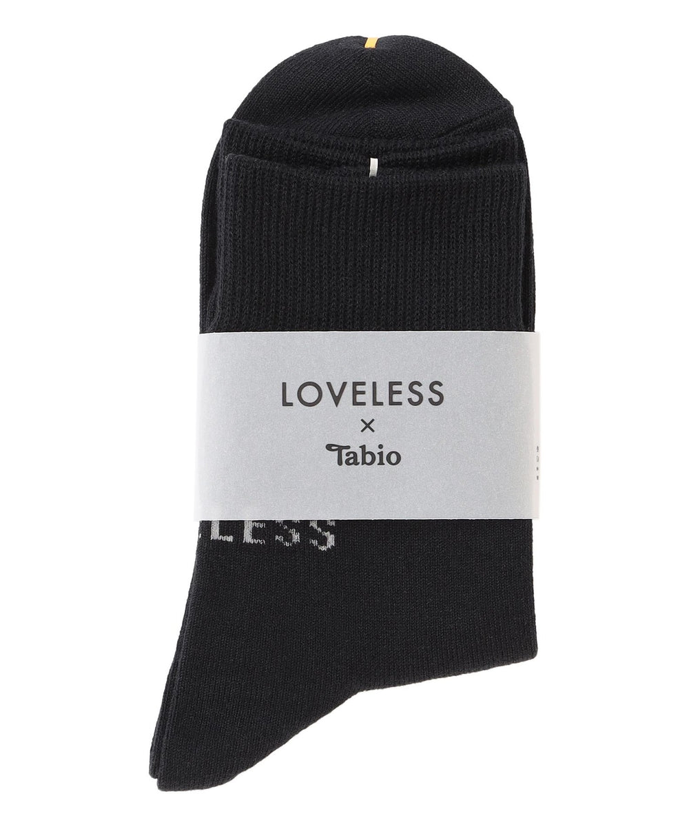 25AW EXCLUSIVE!!【Tabio/タビオ】「LOVELESS」ロゴソックス メンズ