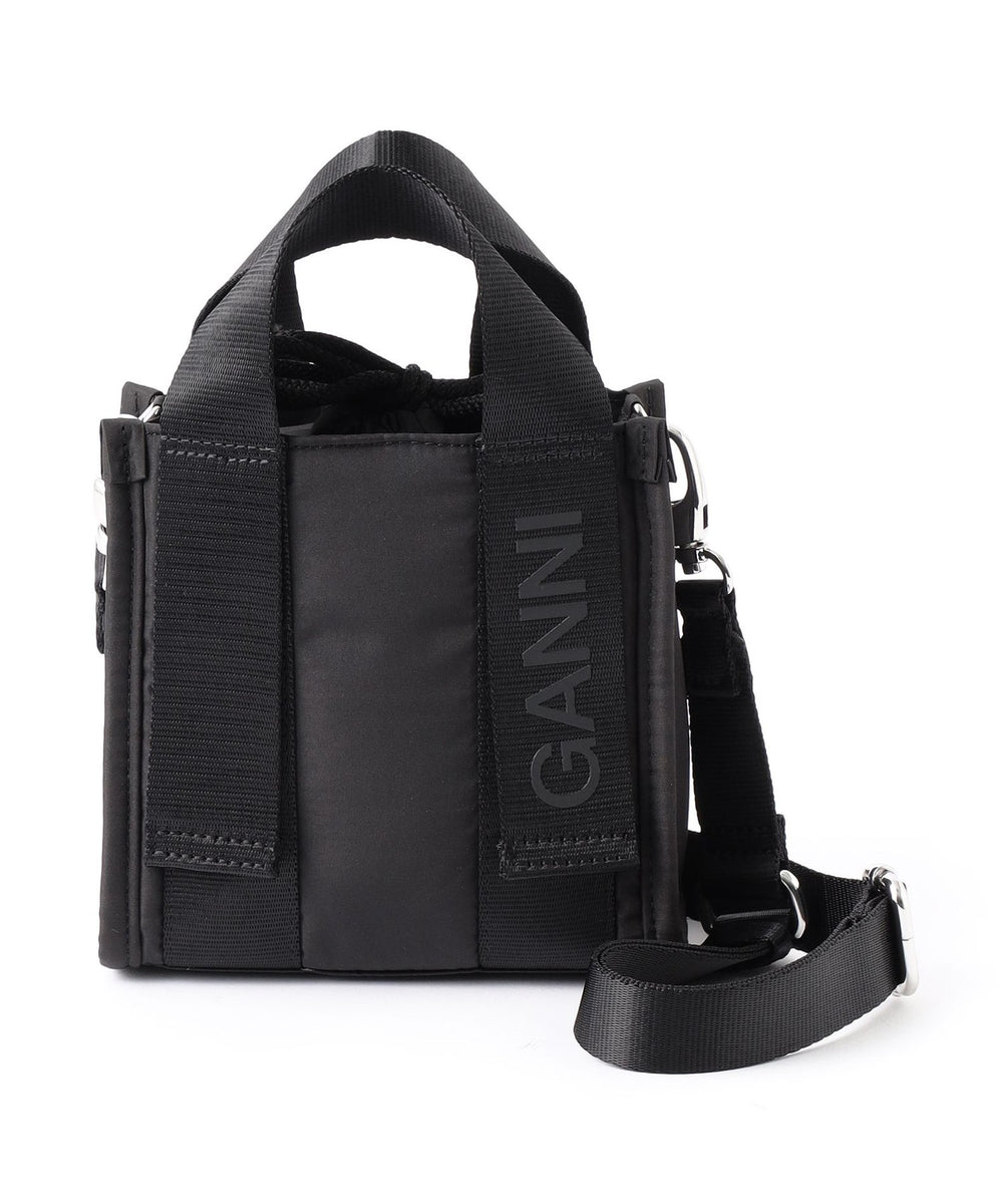 GANNI】ガニー ミニトート Recycled Tech Mini Tote A4920(バッグ