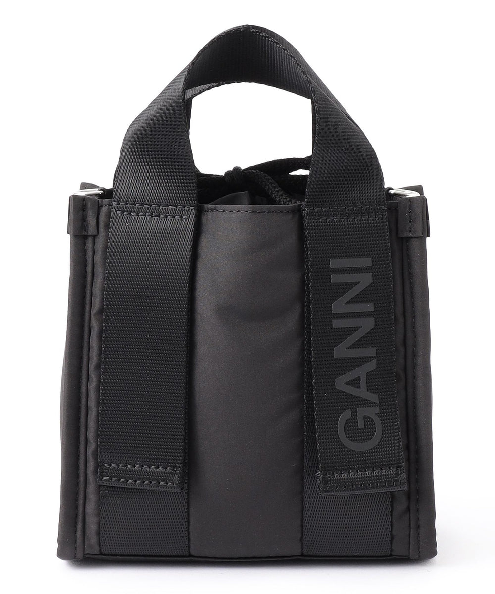 GANNI】ガニー ミニトート Recycled Tech Mini Tote A4920(バッグ