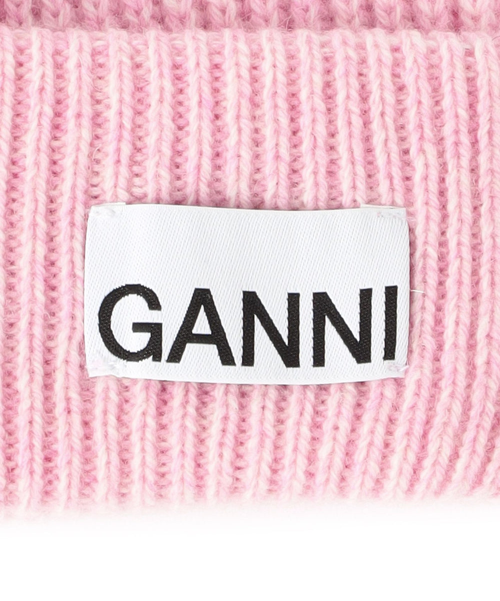 GANNI/ガニー】ニットキャップ Structured Rib Beanie A4429(帽子