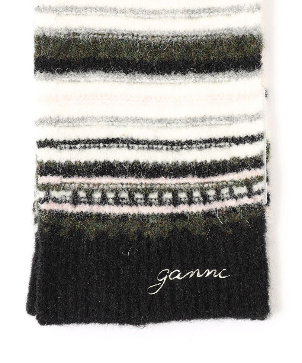 GANNI/ガニー】マフラー Striped Soft Wool Scarf A6310 Black 099(マフラー・ストール・スカーフ)｜LOVELESS(ラブレス)のファッション通販  - SANYO ONLINE STORE | 三陽商会