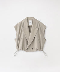 ウジョー Ujoh ベルテッドベスト M761-V50-100 無地 グレー Ujoh ウジョー 23SS BELTED VEST ベルテッドベスト M761-V50-100