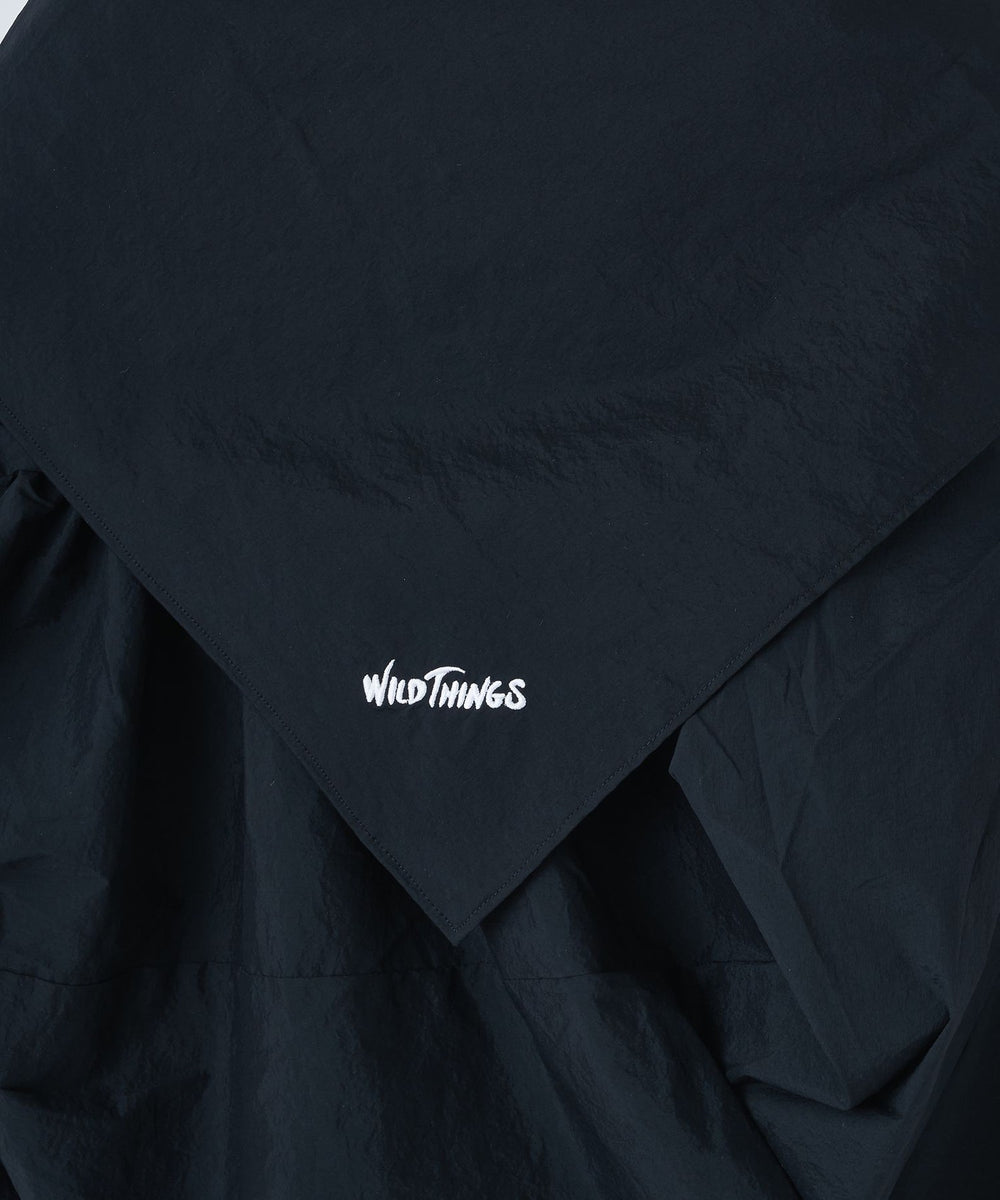 OHGA BOWTIE PONCHO 未使用に近い naokitomizuka/ナオキトミヅカ】×WILD THINGS Poncho with scarf