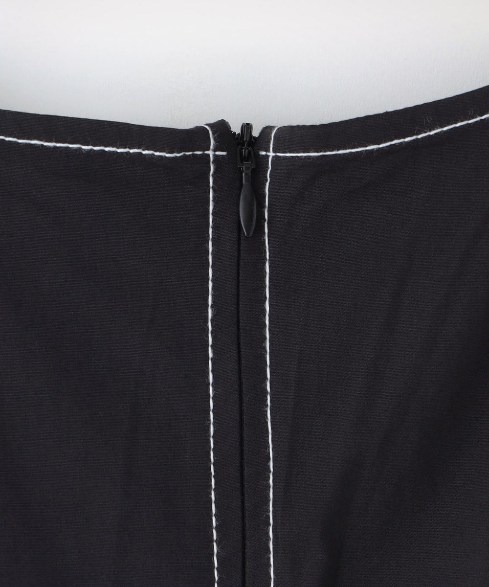 GANNI/ガニー】ワンピース Stretch Cotton A-line Long Dress A1030138