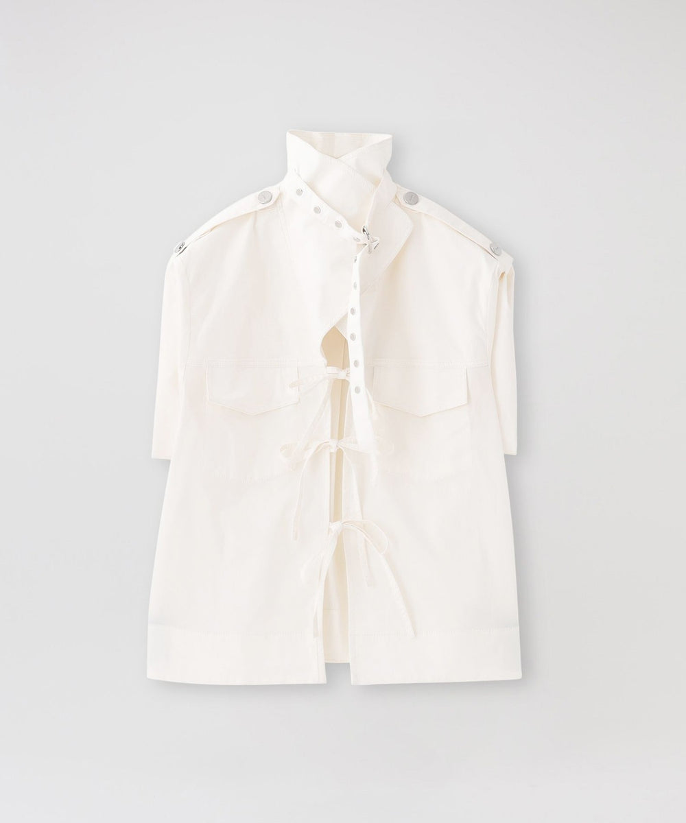 GANNI/ガニー】ブラウス Stretch Cotton Cowl Neck Blouse W0690