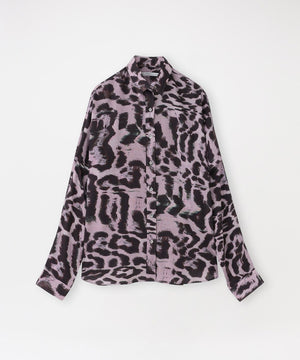 JOHN LAWRENCE SULLIVAN】シャツ LEOPARD PRINT CUT-OFF SHIRT 3D008 ...