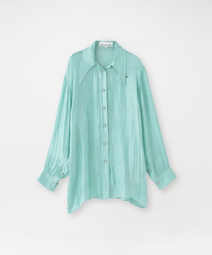 MIKAGE SHIN/ミカゲシン】シャツ Aqua Textured Sheer Shirt 26SS-0404