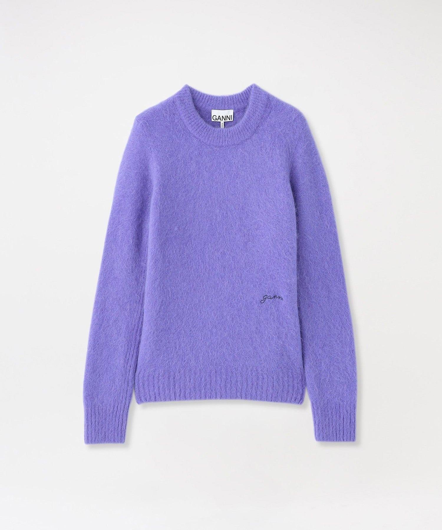 GANNI ガニー】Brushed Alpaca O-Neck-