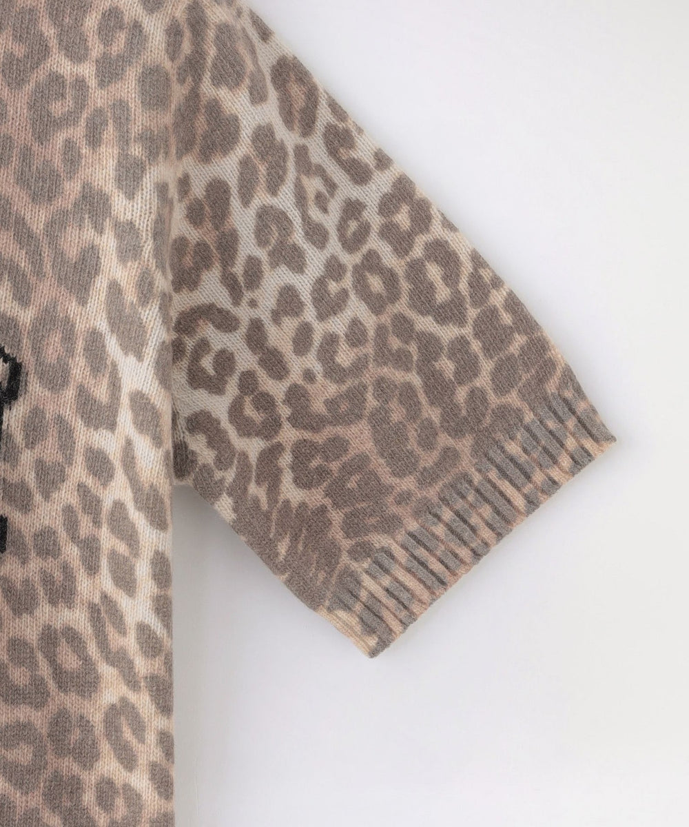 GANNI/ガニー】ニット Graphic Wool Mix Printed Leopard T GANNI/ガニー】ニット Graphic Wool Mix Printed Leopard T