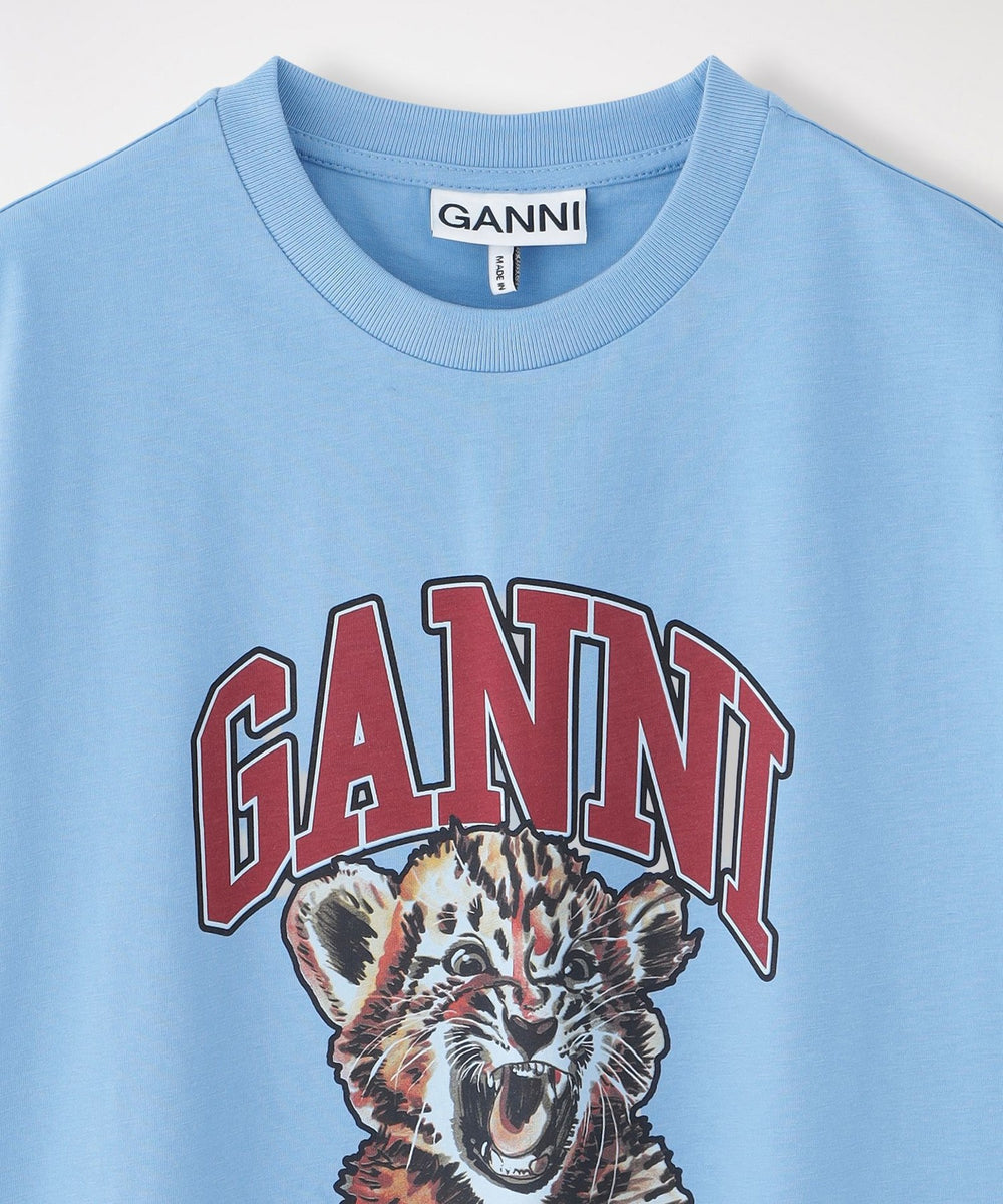 GANNI/ガニー】Tシャツ Basic Jersey Tiger Relaxed T-shirt T4007