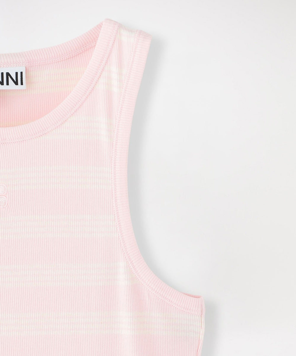 GANNI/ガニー】タンクトップ Soft Cotton Rib Tank Top A1050049