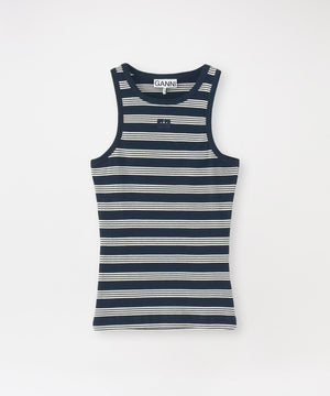 GANNI タンクトップ GANNI/ガニー】タンクトップ Soft Cotton Rib Tank Top A1050049
