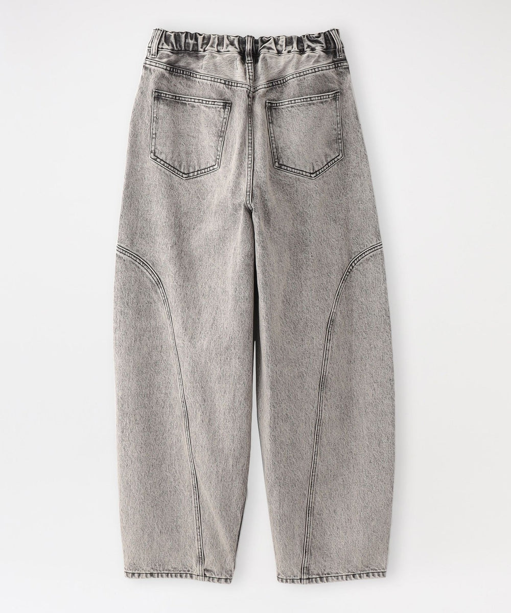 3D Cutting Balloon Denim Pants ミカゲシン Reservation product] 3D