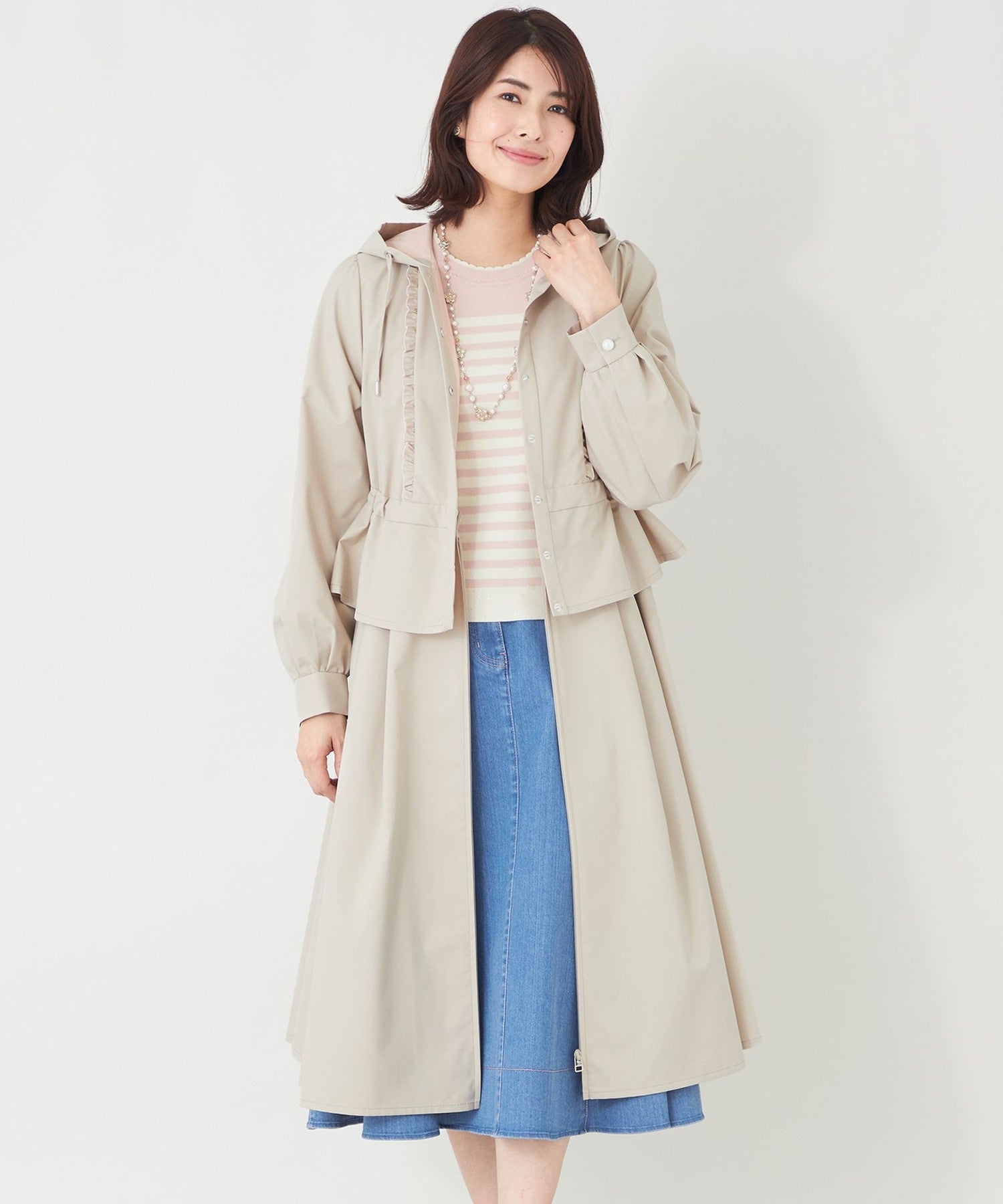 2361-W5A0171340__,40,モデル身長167cm 着用サイズ：40