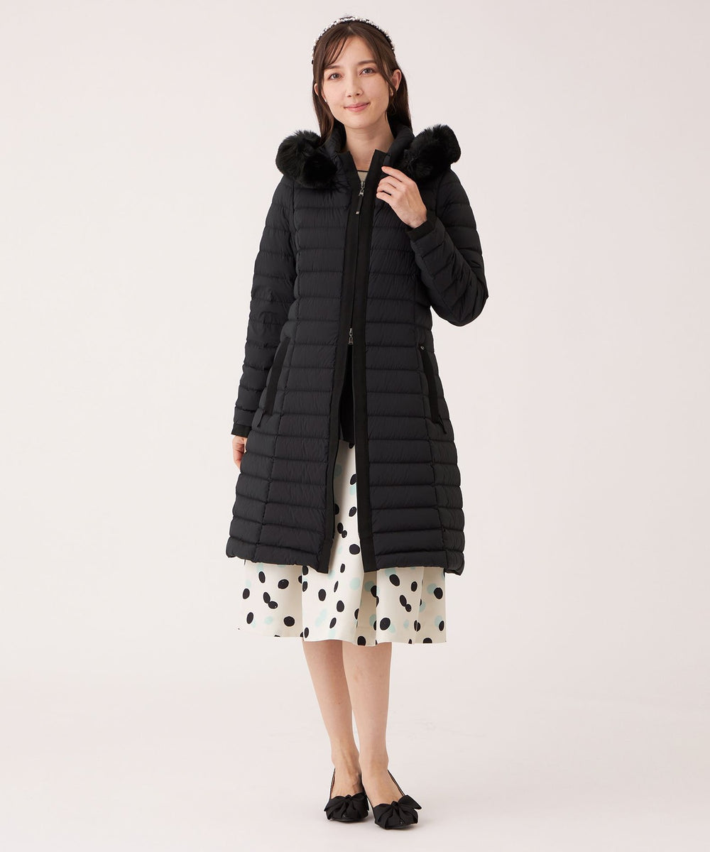 to be chic タグ付新品　ロイカストレッチ　ダウンコート　黒40 ロイカストレッチ ダウンコート(コート)｜TO BE CHIC(トゥー ビー