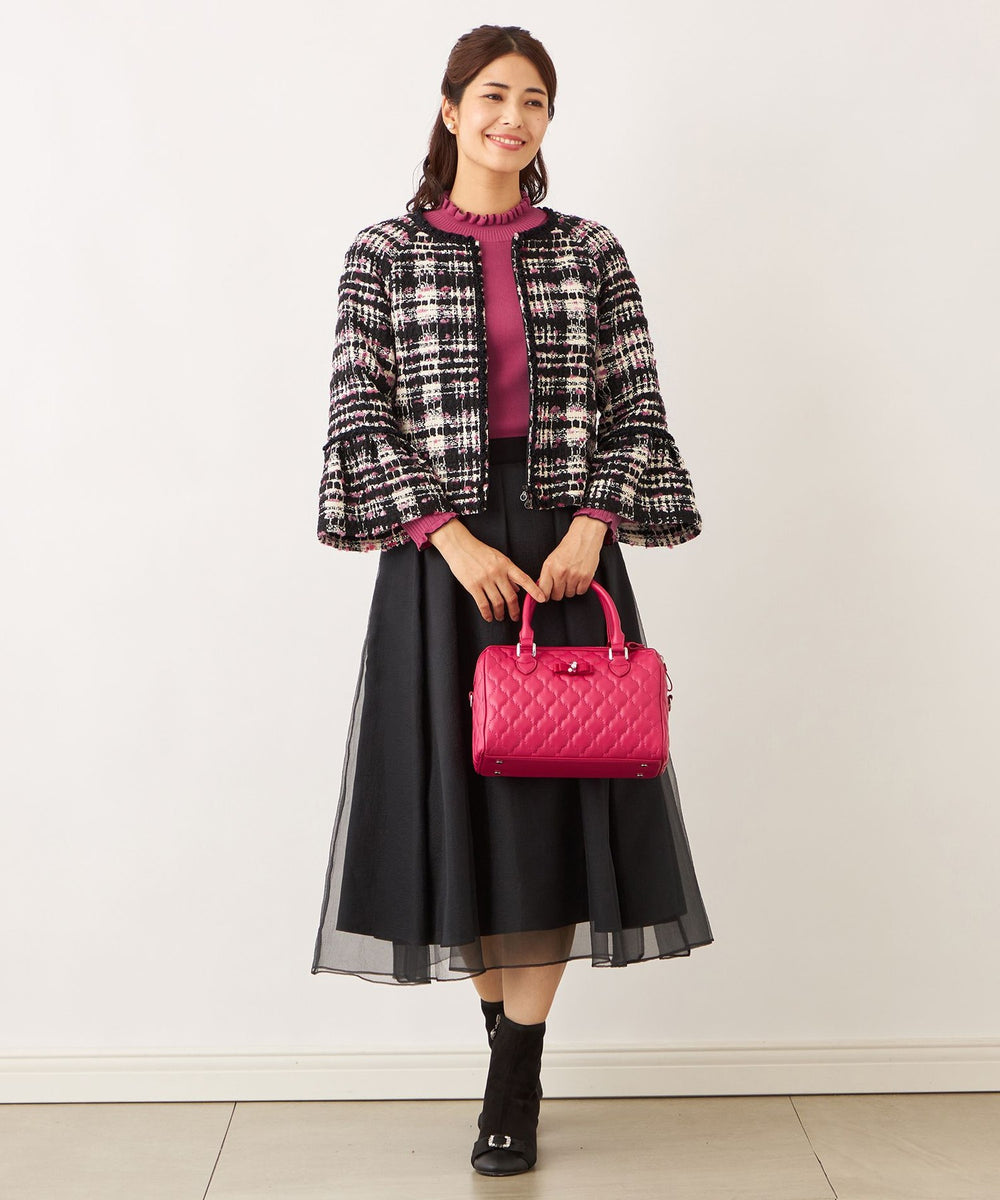 ファンシーツイード ノーカラージャケット(ジャケット)｜TO BE