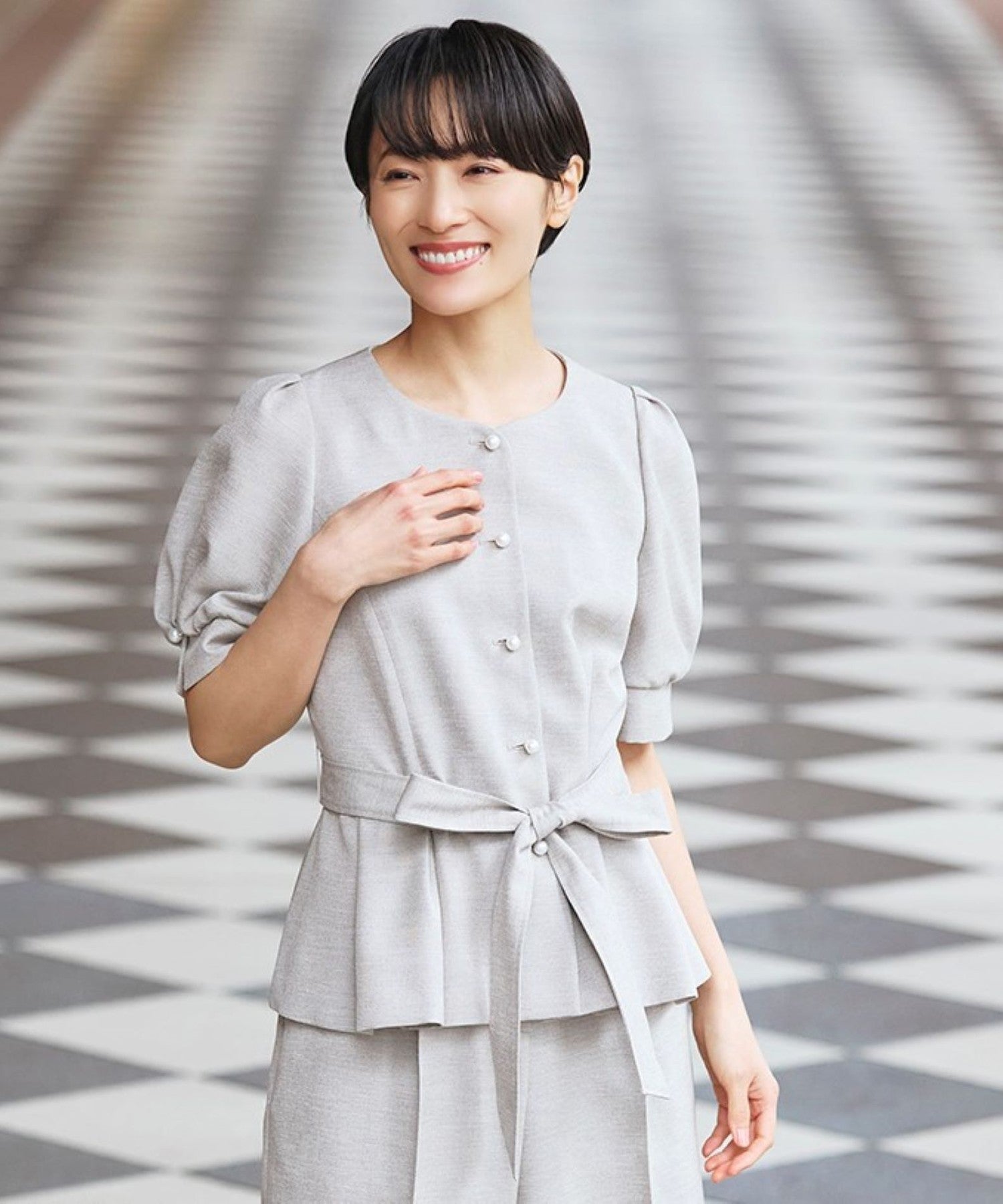 2361-W5E0553340__,40,モデル身長163cm 着用サイズ：40