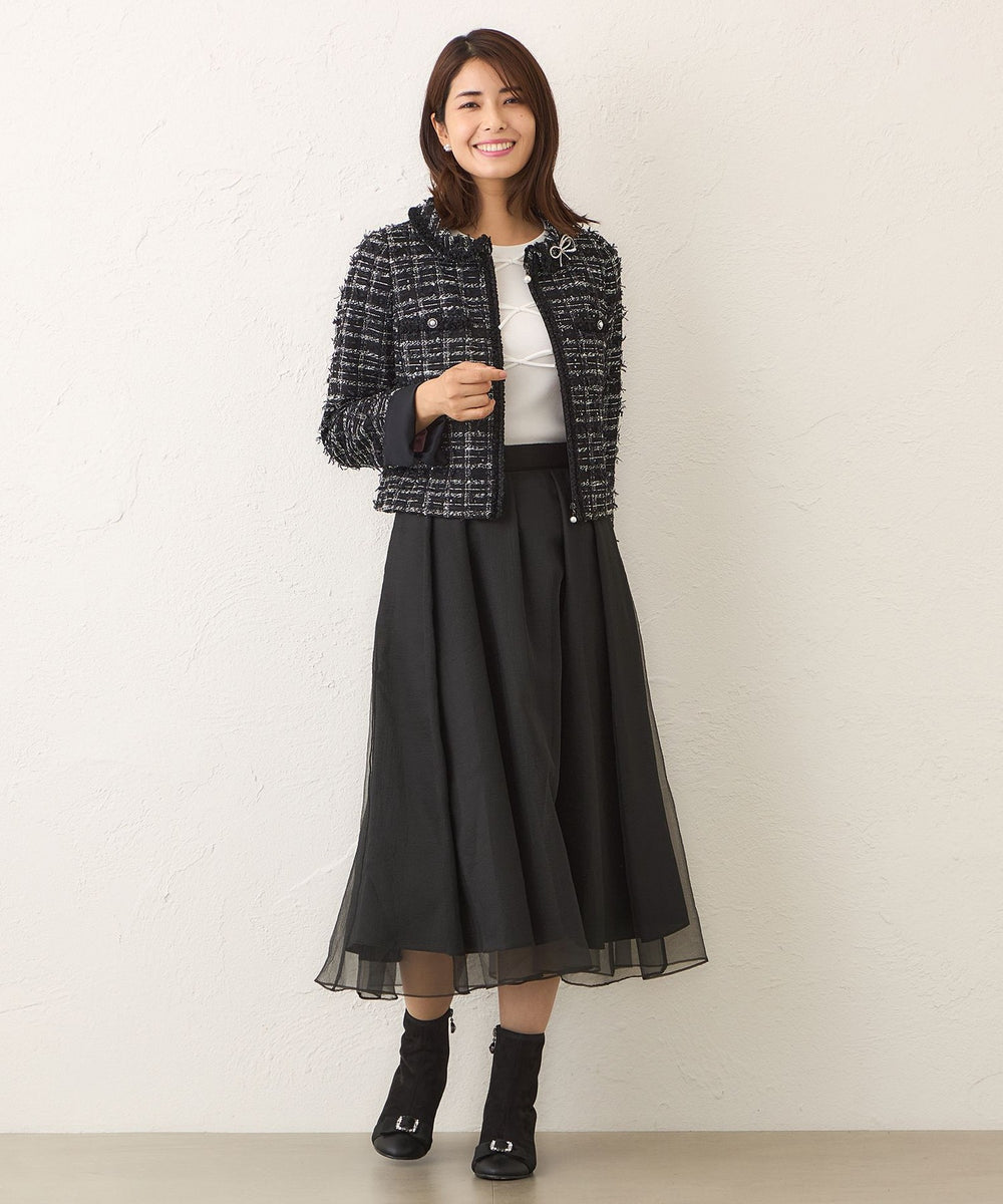 [TO BE CHIC]  ツィードスーツ ★1度着用の美品★ パピヨンファンシーツイード ジャケット(ジャケット)｜TO BE