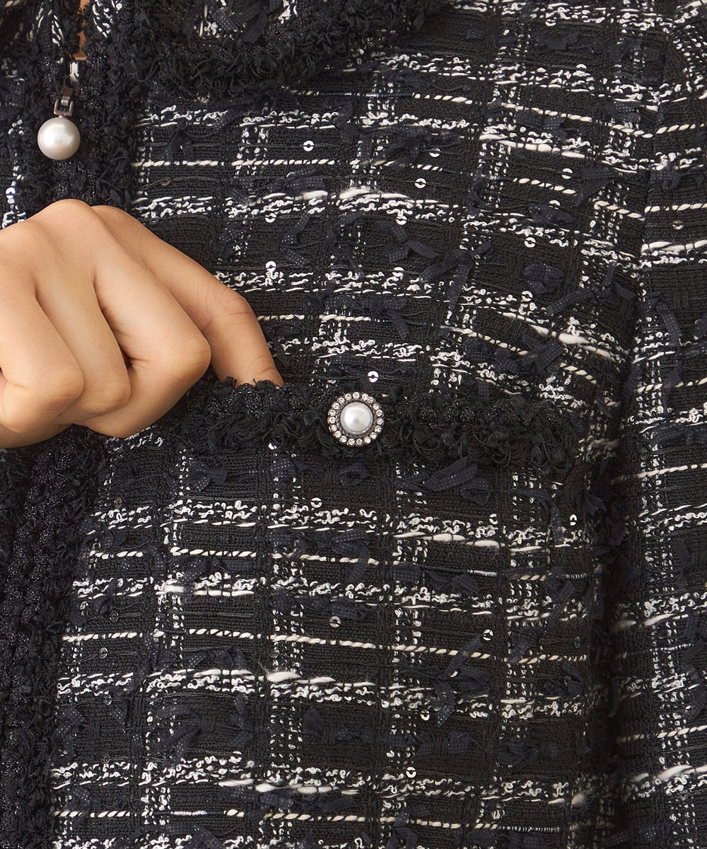 パピヨンファンシーツイード ジャケット(ジャケット)｜TO BE