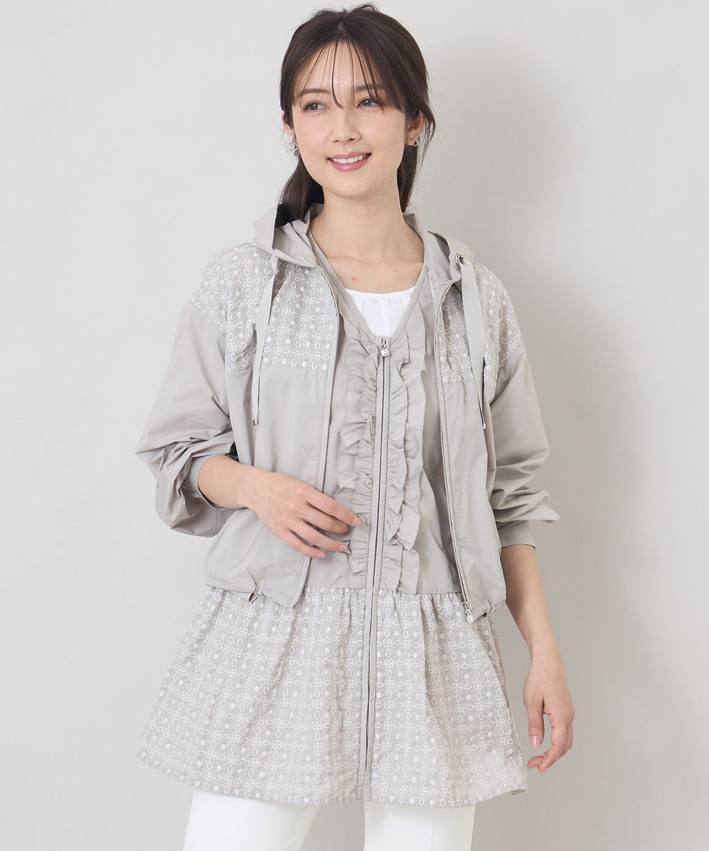 のりたま様　ブルゾン エンブロイダリーフーデット ブルゾン(ブルゾン)｜TO BE CHIC(トゥー