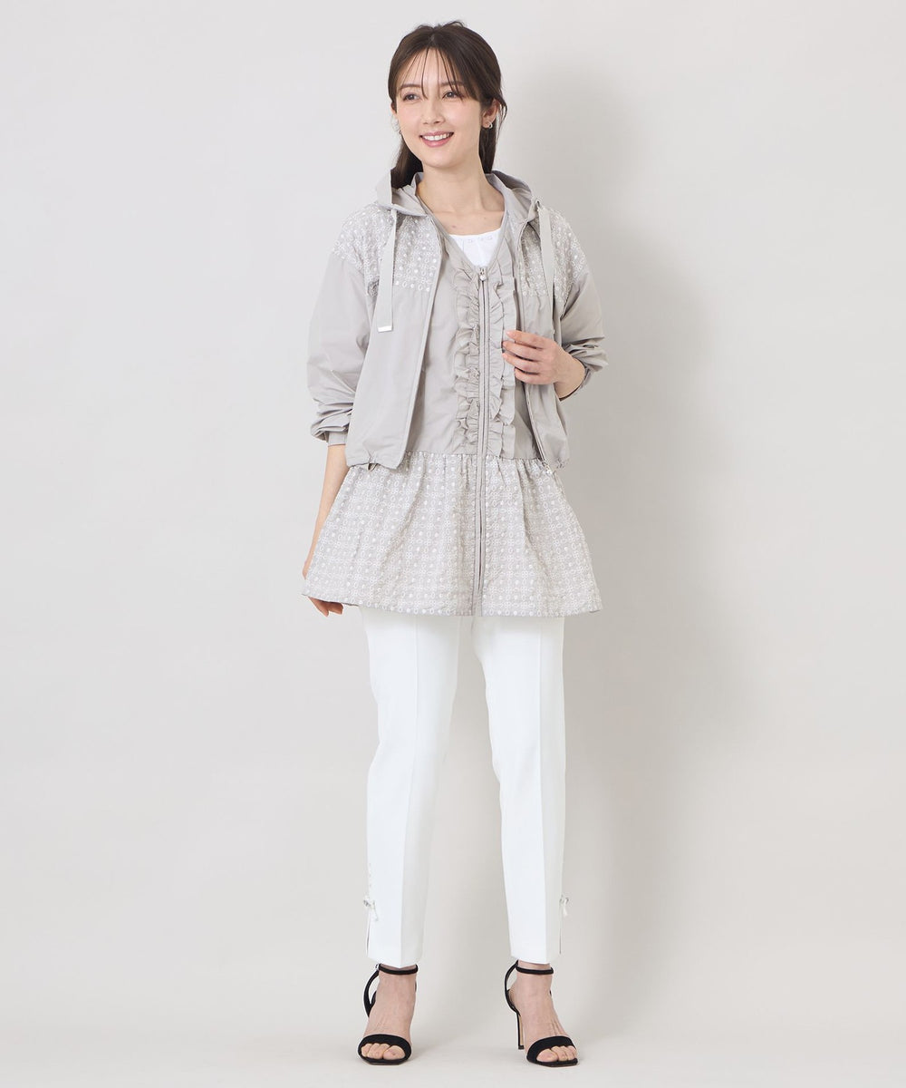 エンブロイダリーフーデッド ブルゾン(ブルゾン)｜TO BE CHIC(トゥー