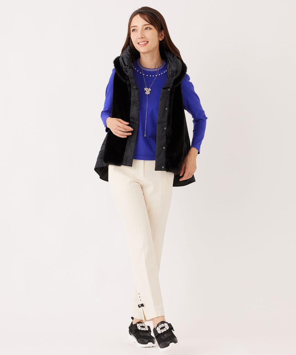 フェイクファー ドッキングジレ(ベスト)｜TO BE CHIC(トゥー ビー