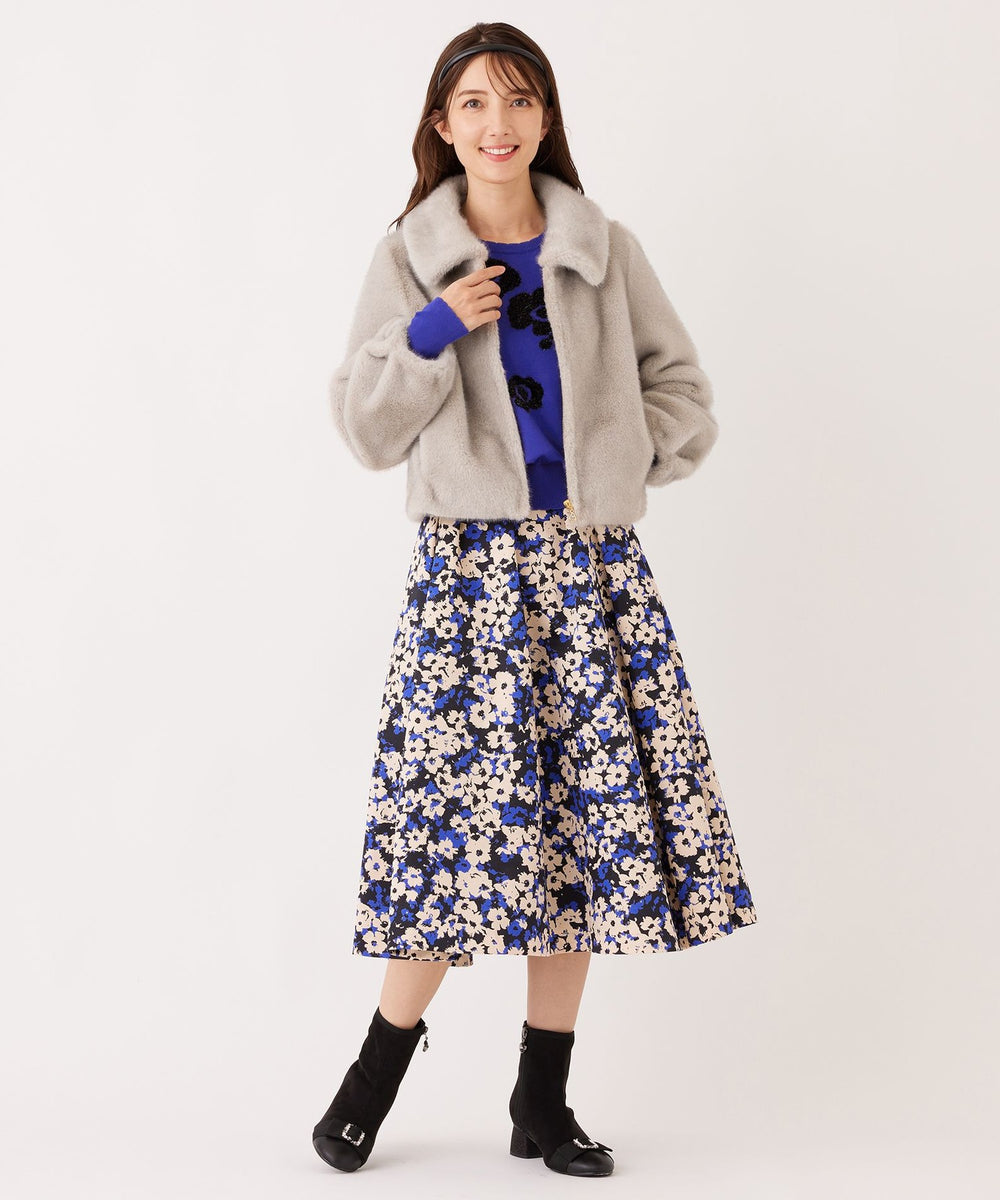 フェイクファー ステンカラーブルゾン(ジャケット)｜TO BE CHIC(トゥー