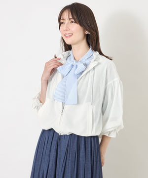 美品✨ANAYI コットンポリメッシュブルゾン 23SS アイボリー 36 アイトス 作業服・ユニフォーム・ワーキングウエア・白衣・ナース