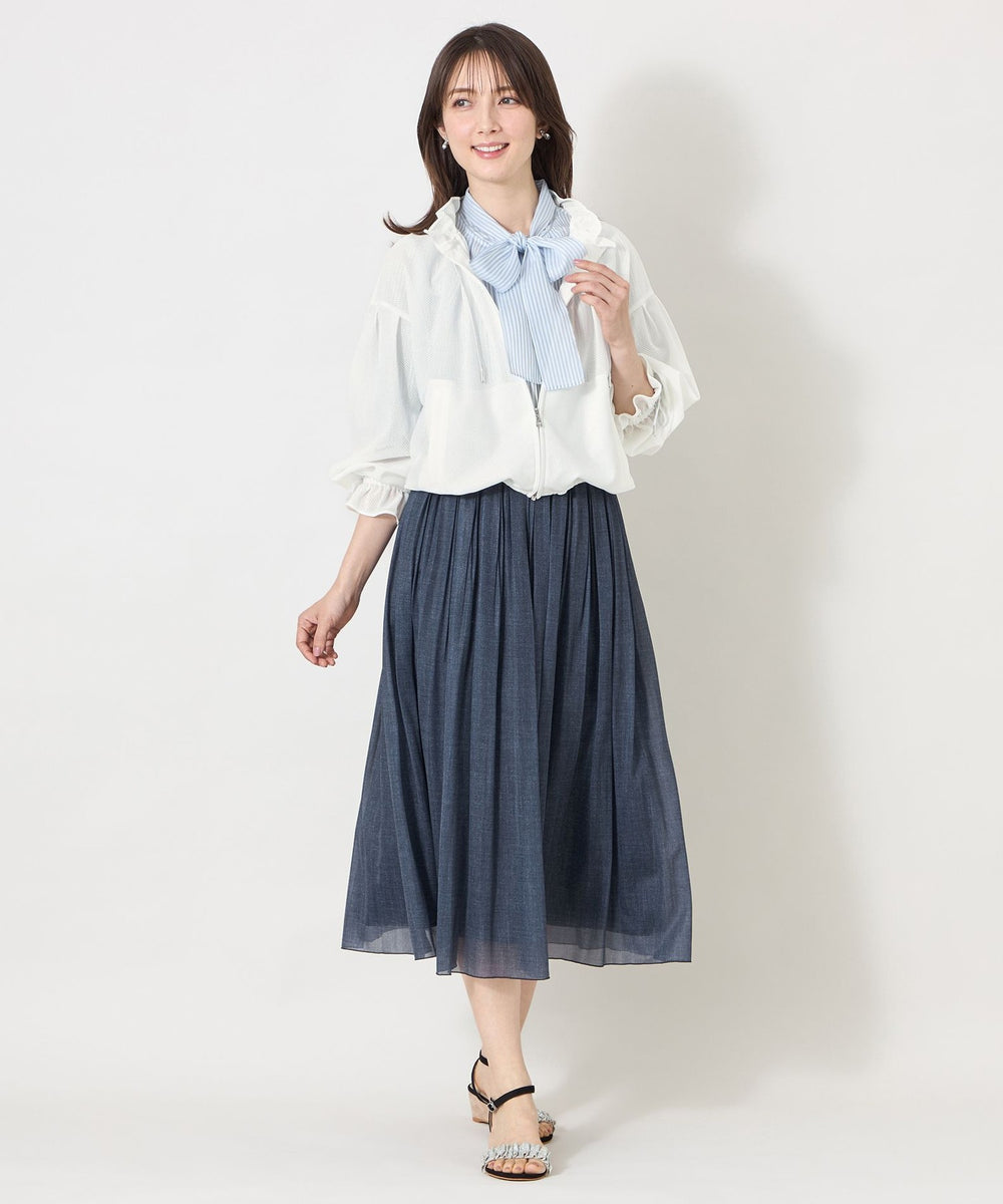 ラッセルエアリー フリルショートブルゾン(ブルゾン)｜TO BE CHIC