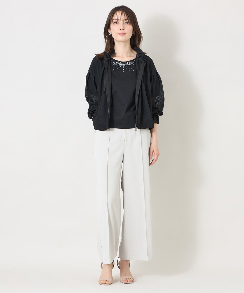 ラッセルエアリー フリルショートブルゾン(ブルゾン)｜TO BE CHIC