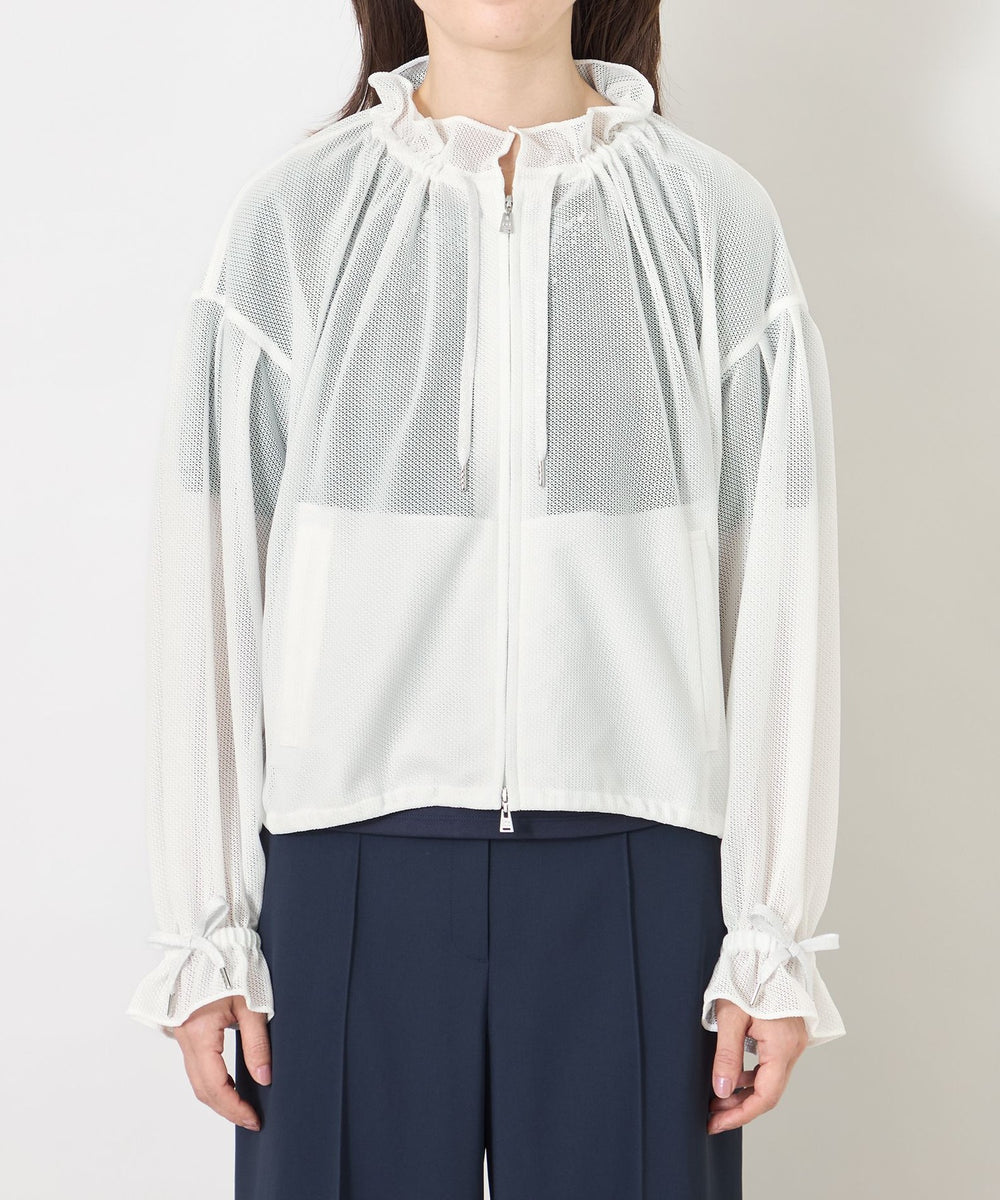ラッセルエアリー フリルショートブルゾン(ブルゾン)｜TO BE CHIC