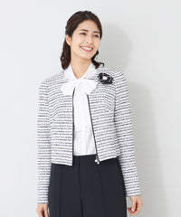 TO BE CHIC ツイードジャケット&スカート MIXツイード ジャケット(ジャケット)｜TO BE CHIC(トゥー ビー シック