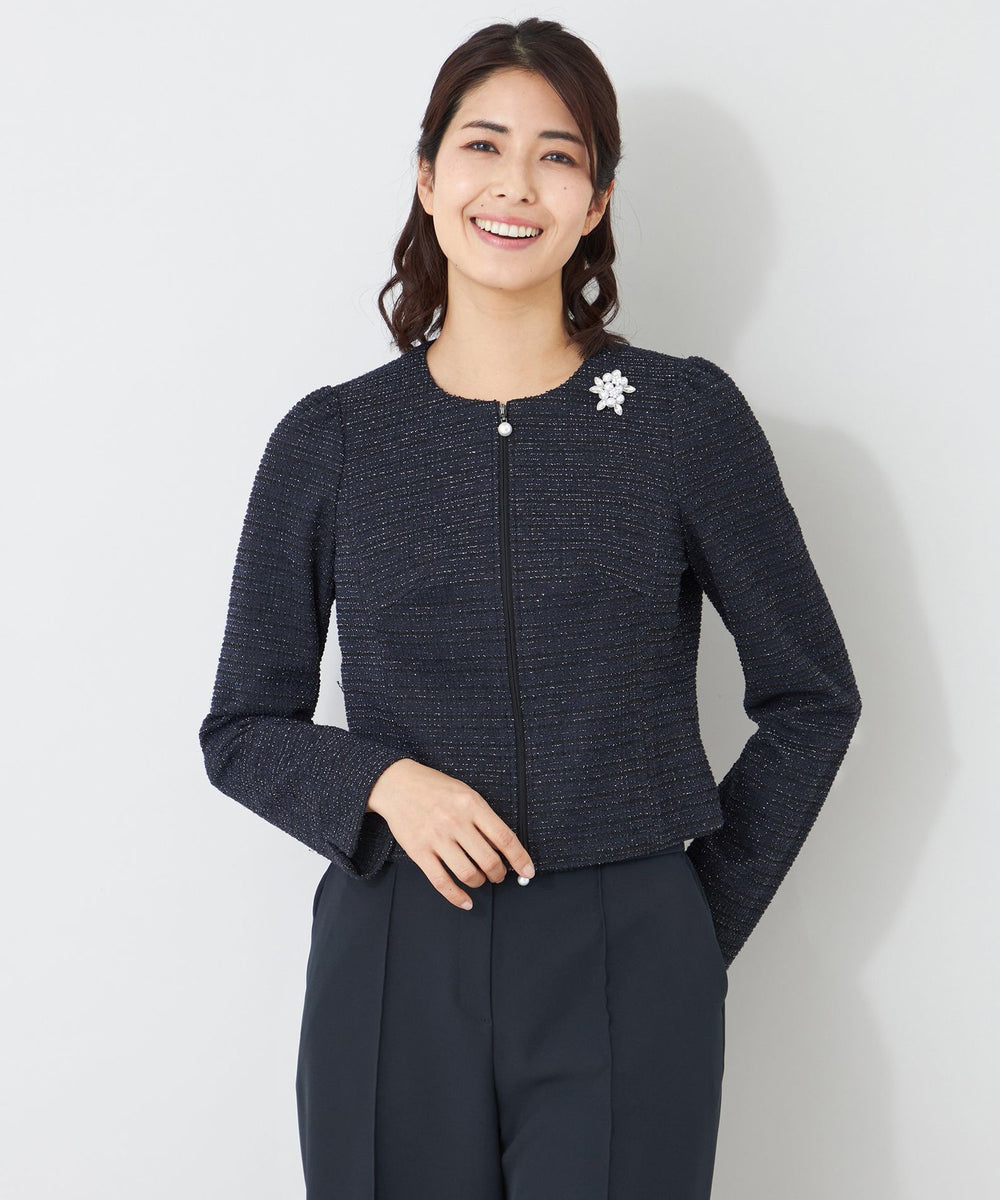 MIXツイード ジャケット(ジャケット)｜TO BE CHIC(トゥー ビー シック