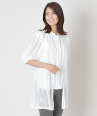 透かし編み ミドルニットカーディガン(トップス)｜TO BE CHIC(トゥー