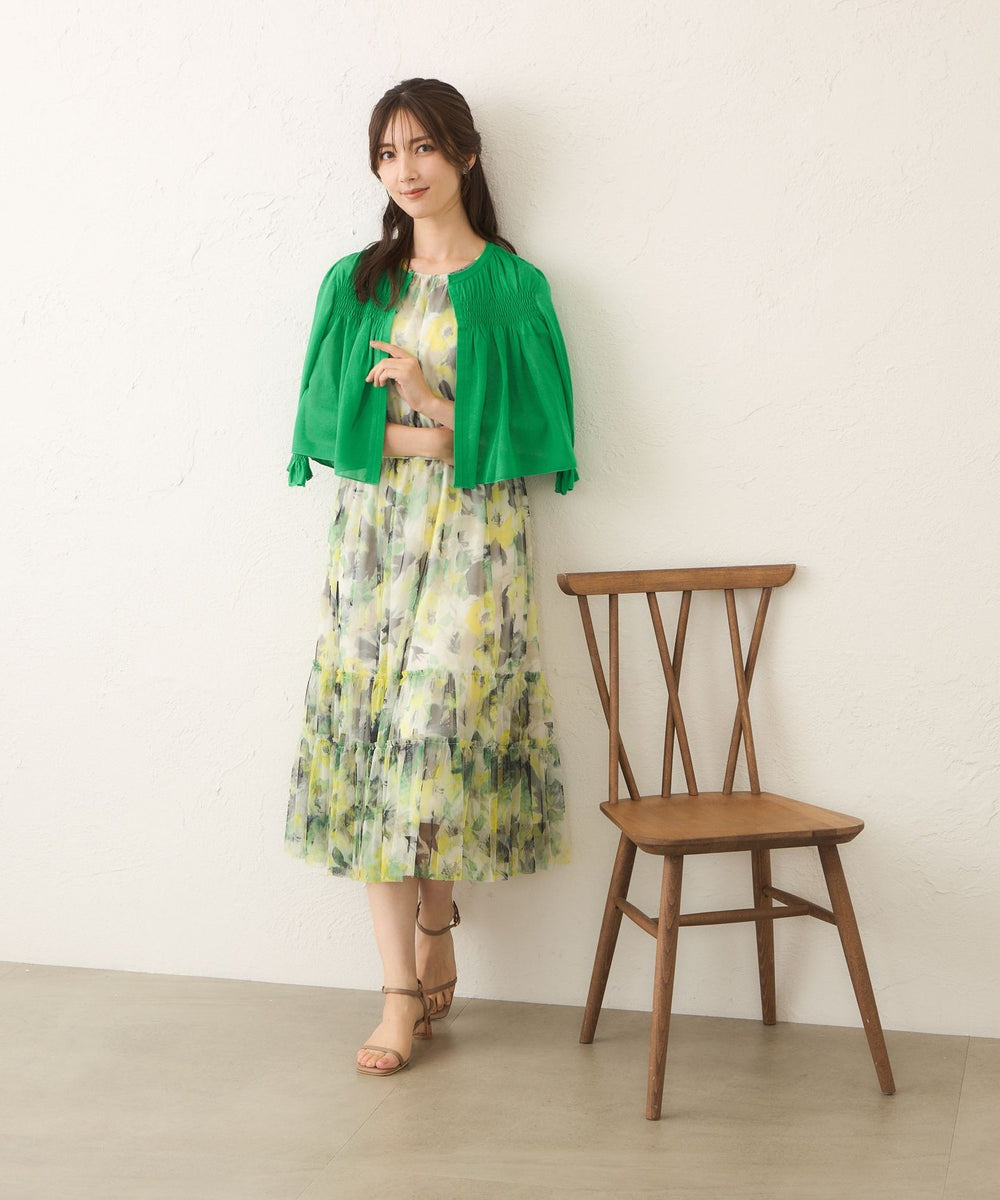 TO BE CHIC シャーリングショート ボレロ　新品 シャーリングショート ボレロ(トップス)｜TO BE CHIC(トゥー ビー