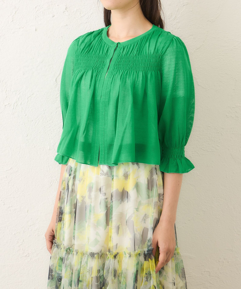 シャーリングショート ボレロ(トップス)｜TO BE CHIC(トゥー ビー